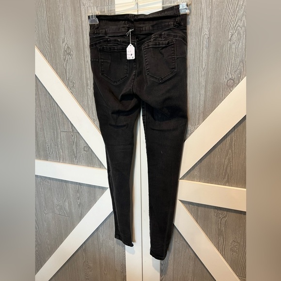 WJ1.728 Wax Jeans Black Juniors Size 3 • Rise 9 • Inseam 28 - Picture 4 of 5